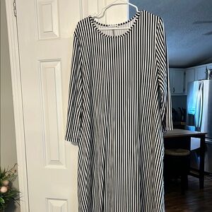 Striped Long Sleeve Dress